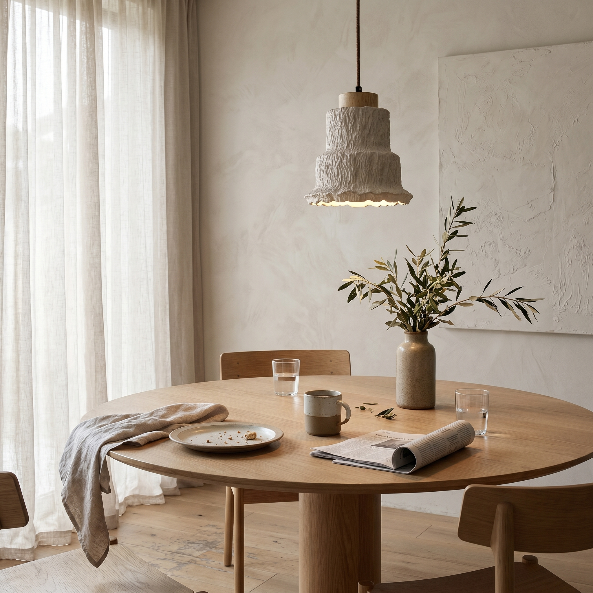 Toma Travertine Pendant Light
