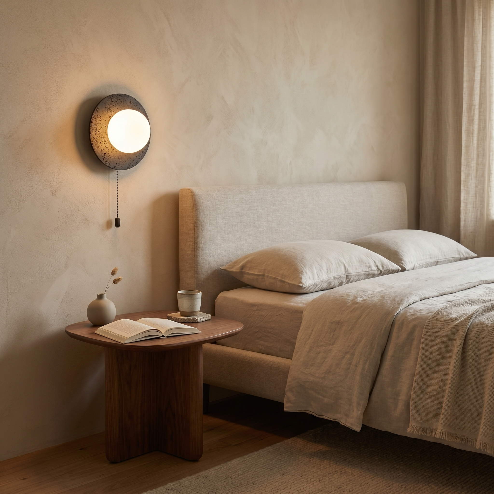 Wabi Stone Backlit Wall Sconce