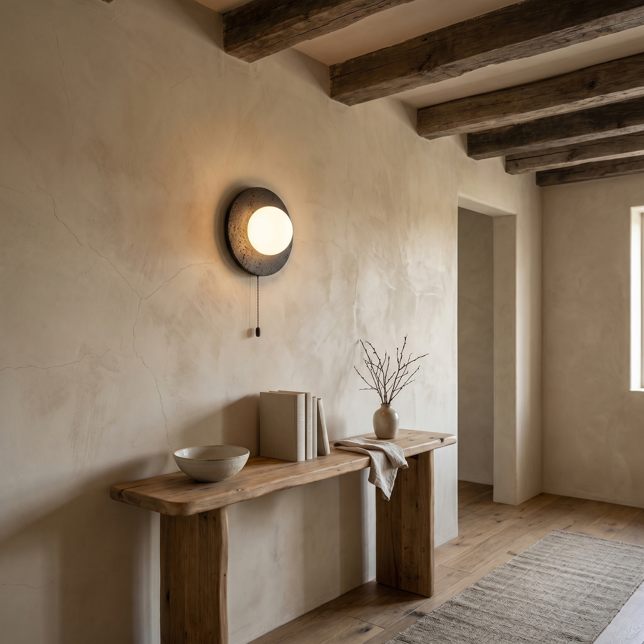 Wabi Stone Backlit Wall Sconce