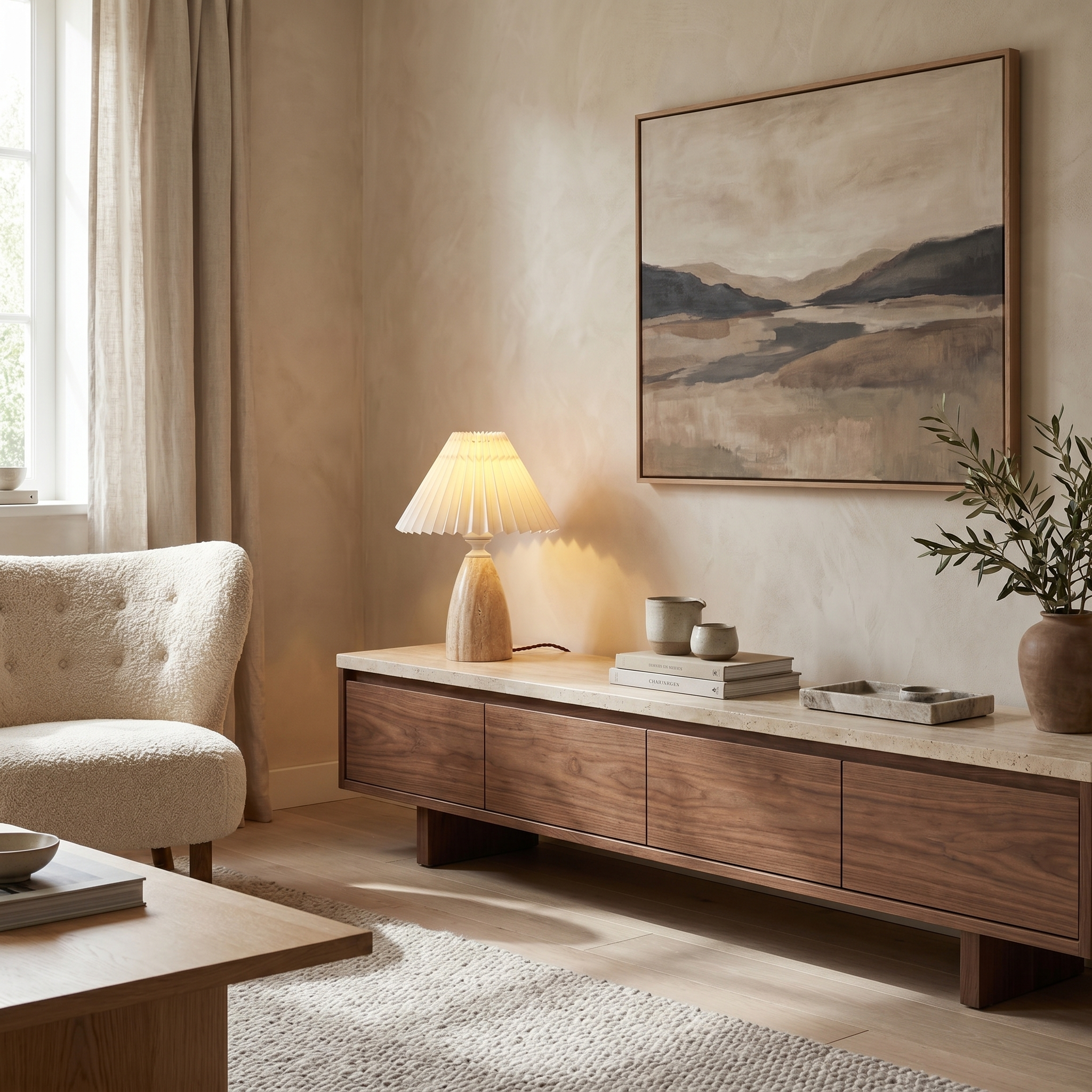 Sevi Travertine Table Lamp