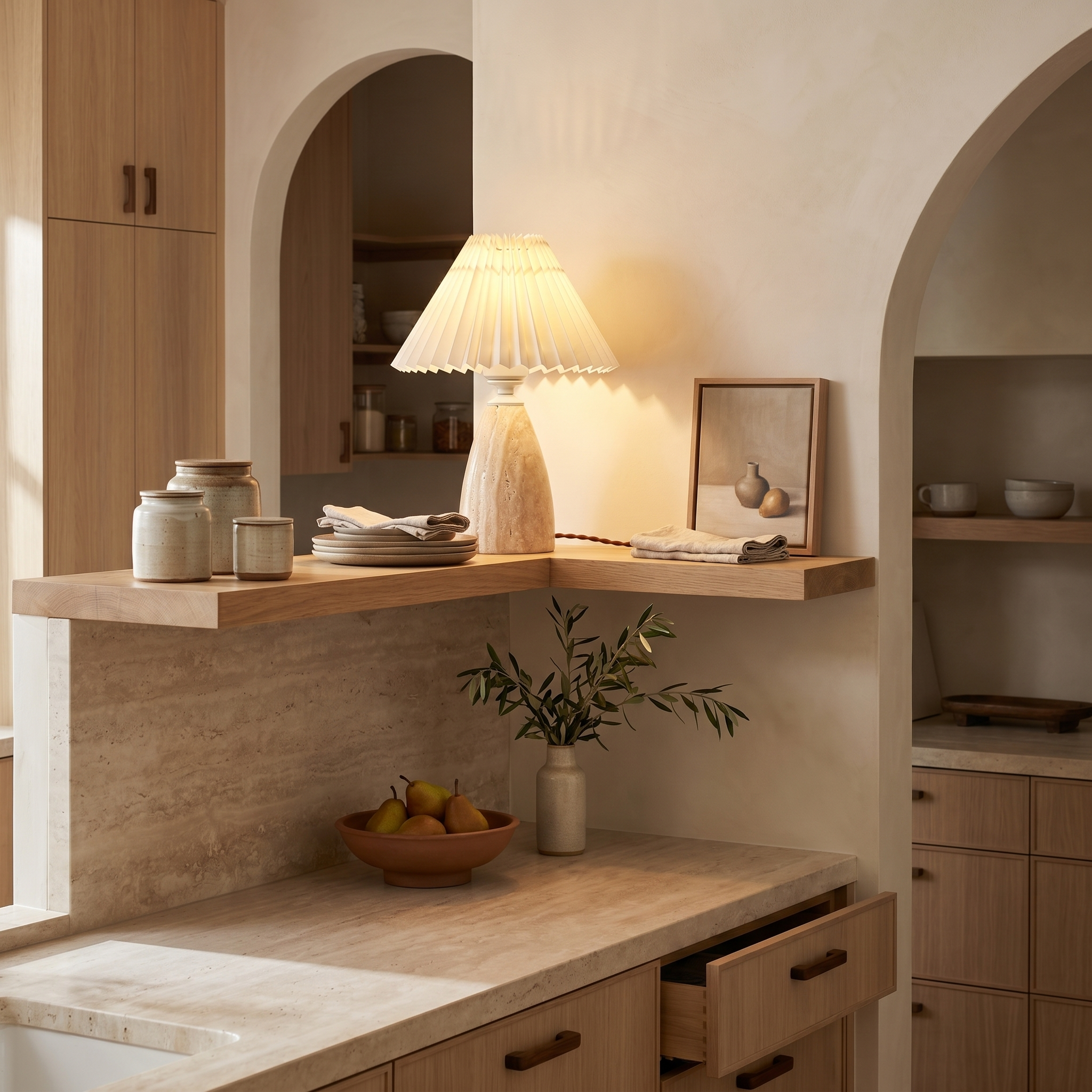 Sevi Travertine Table Lamp