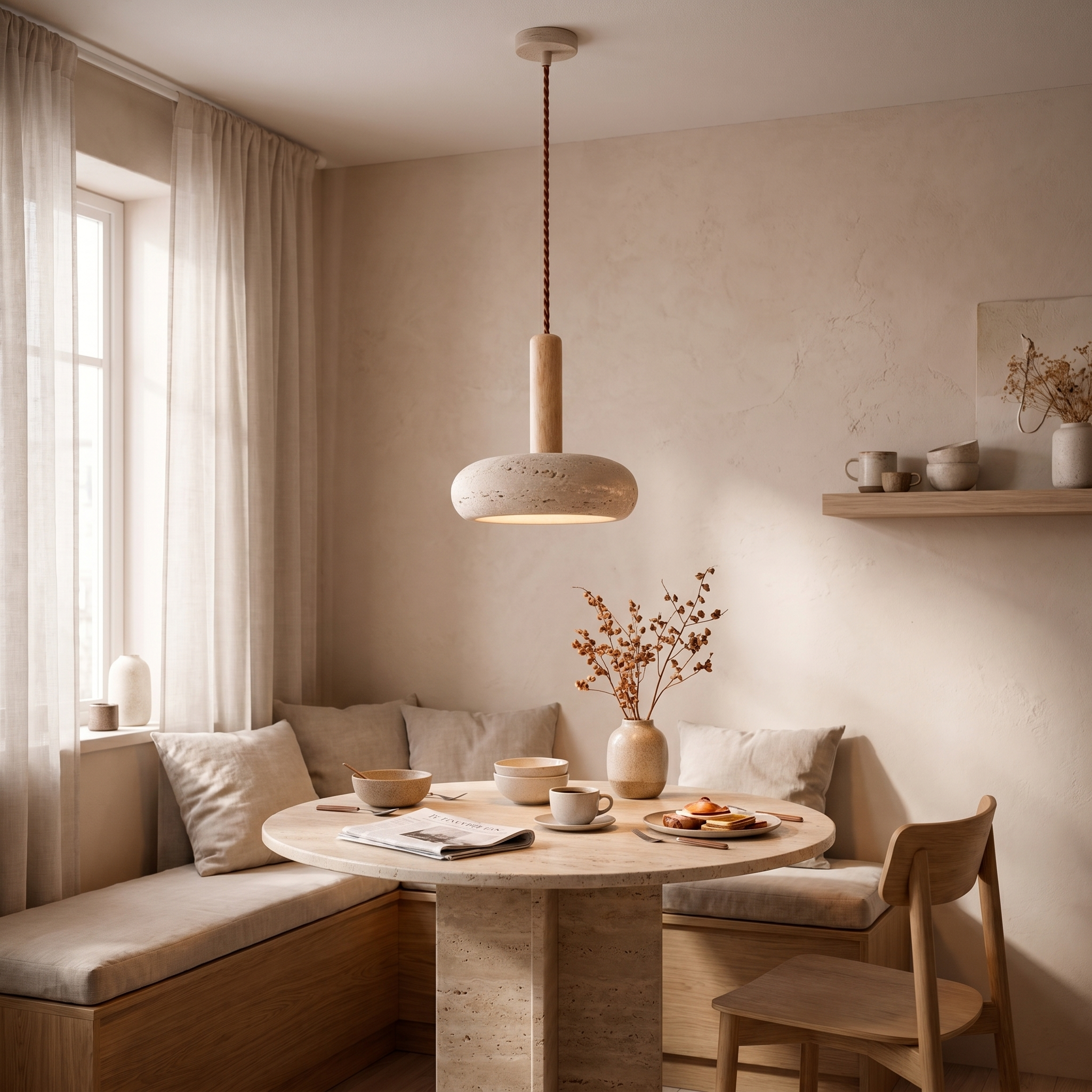 Orva Travertine Pendant Light