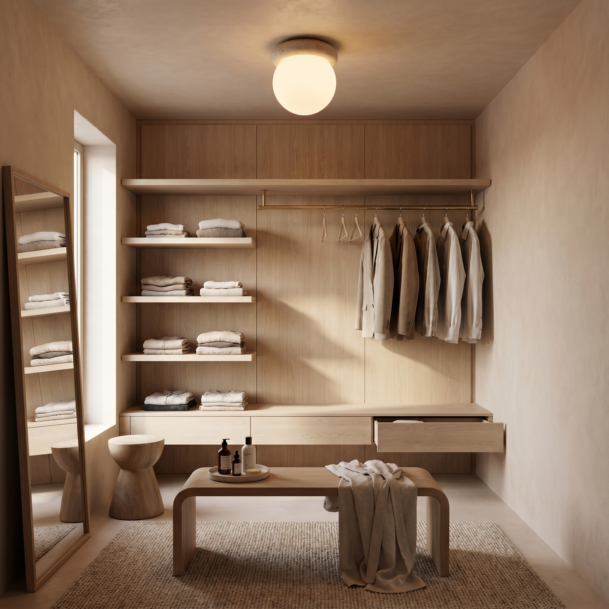 Towa Travertine Ceiling Light