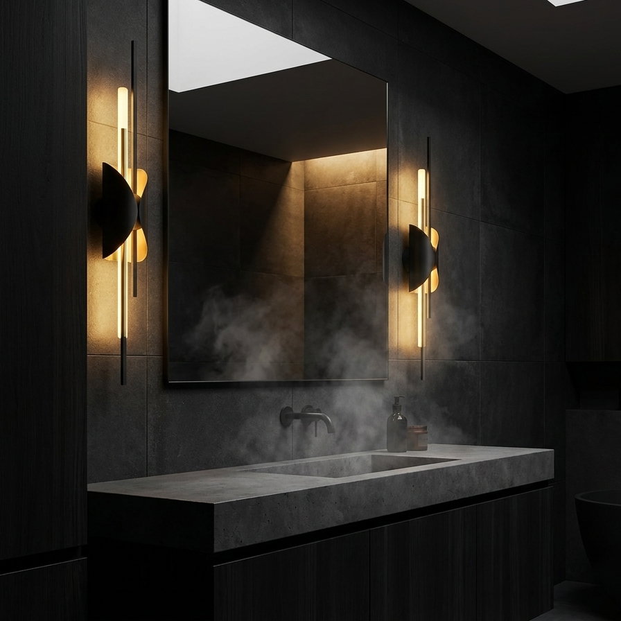 Niva Linear Brass Acrylic lifestyle scene 4