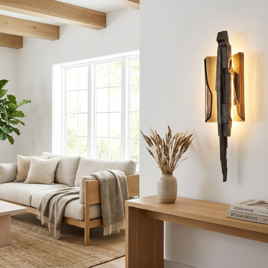 Niva Sculptural Brass PMMA lifestyle scene 10