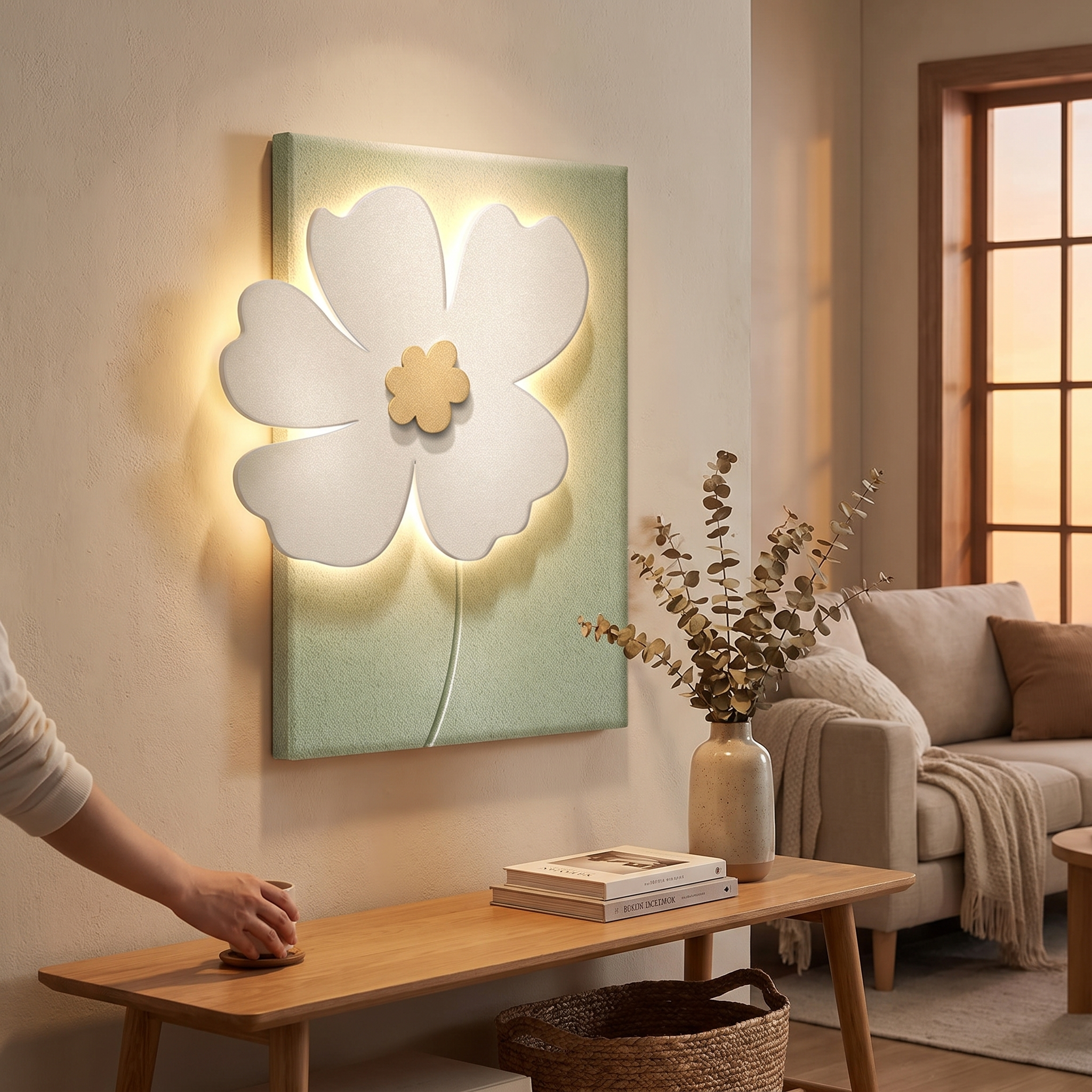 Floral Relief LED lifestyle
