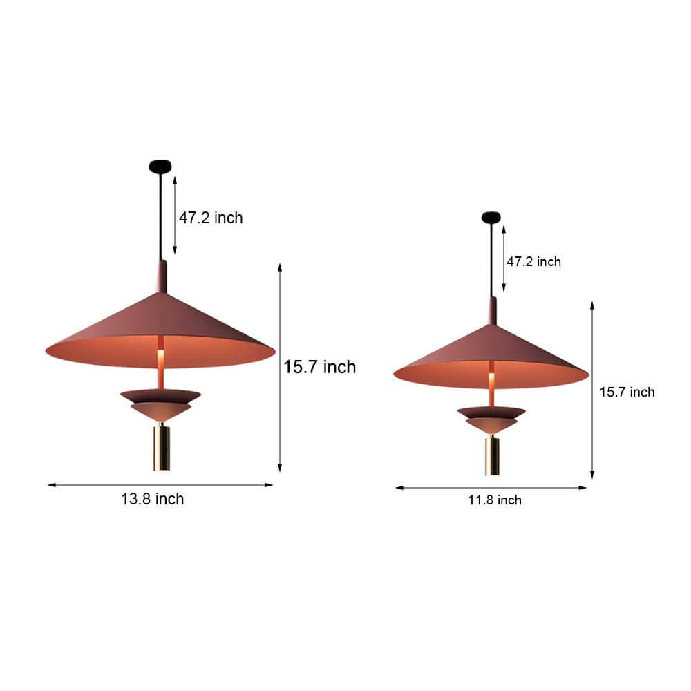 Aureon pendant light in white finish with dual light output, modern industrial ceiling light