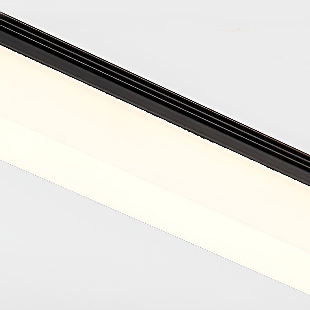 Stainless steel bathroom vanity light with acrylic light bar, side angle view