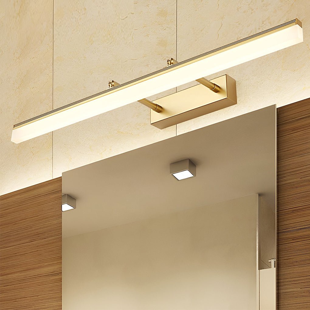 LED vanity light colour temperature comparison, 3000K warm to 6000K cool white