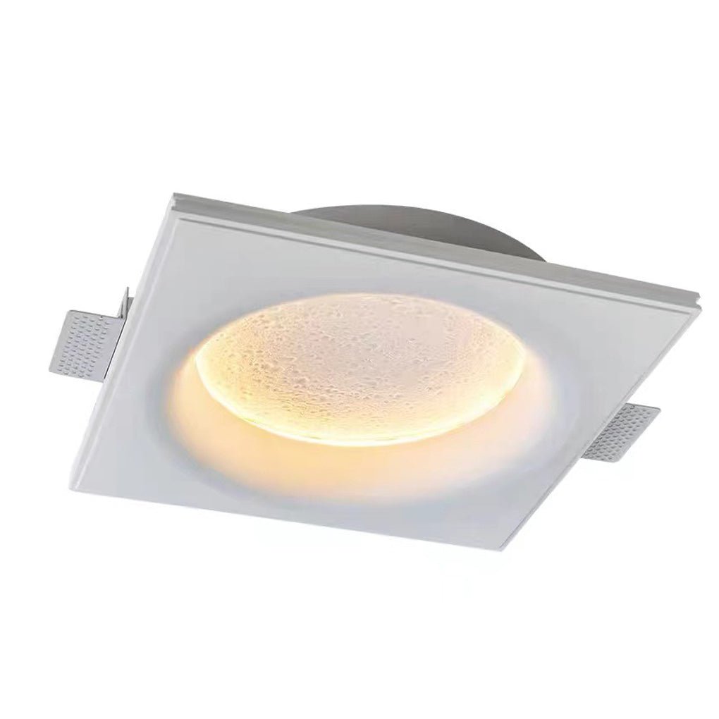 Alure gypsum wall light in white 6000K colour temperature, flush-mounted on a modern interior wall