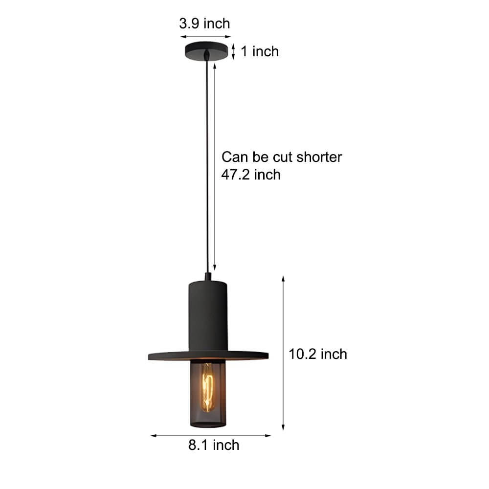 Aureon pendant light with warm 3000K LED glow in a living room