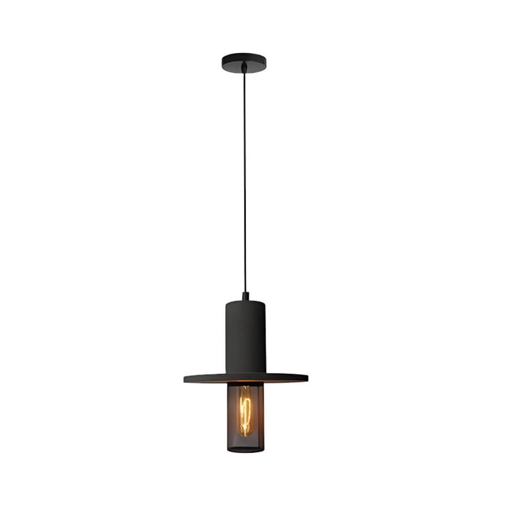 Aureon cement and mesh pendant light showing adjustable hanging cord detail
