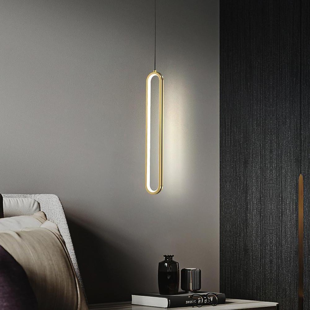 Aureon metal lantern pendant light in gold, ceiling view showing cord and mounting hardware