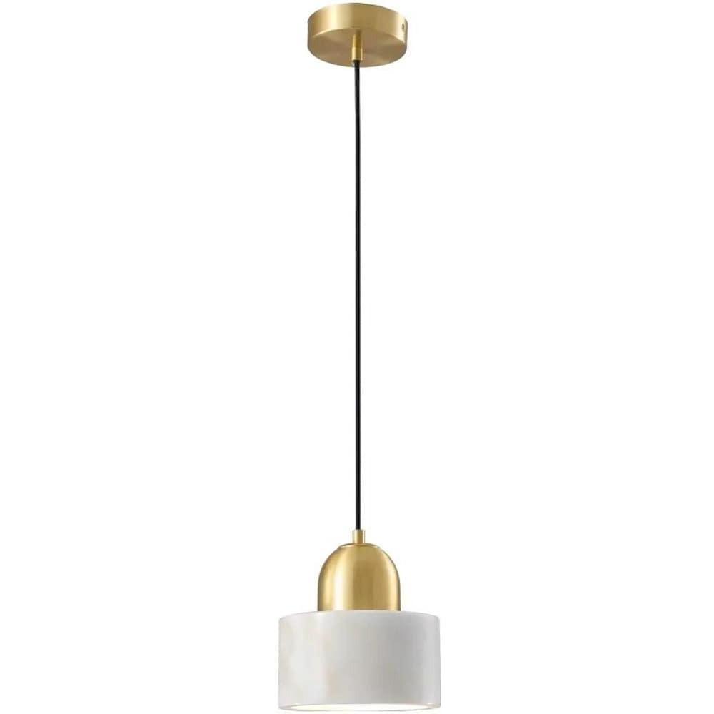 Aureon black marble mini pendant light in a modern entryway or corridor